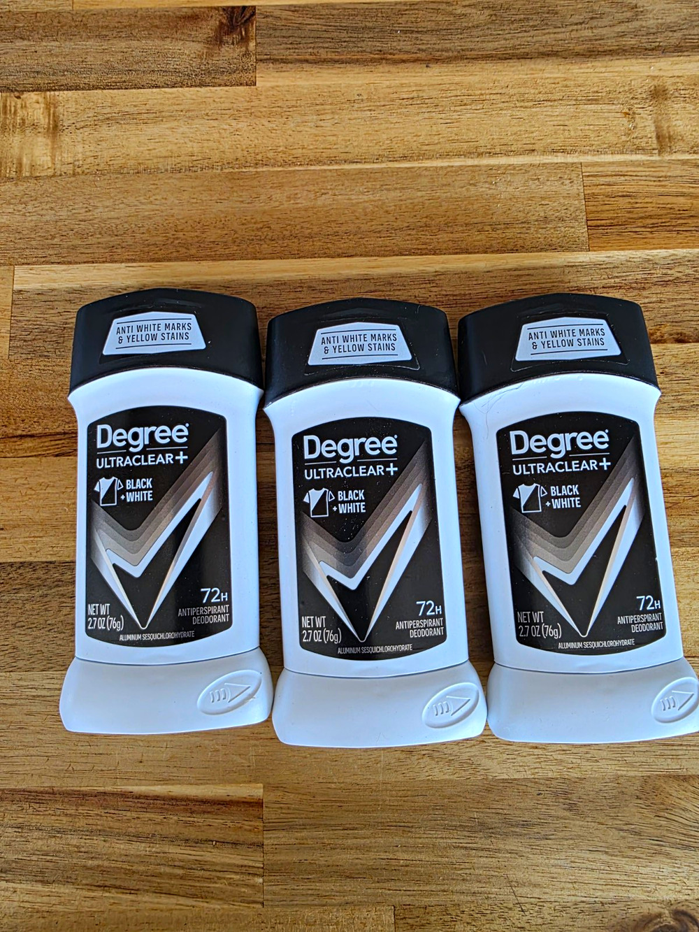 Degree UltraClear+ Black + White 72H Antiperspirant 2.7 oz 3-Pack